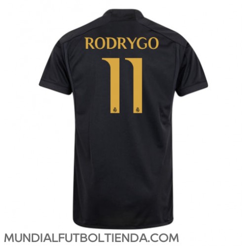Camiseta Real Madrid Rodrygo Goes #11 Tercera Equipación Replica 2023-24 mangas cortas
